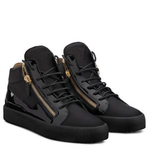 Chaussures pop zipper sneaker kriss plus baskets mi-toit plate-forme de semelles épaisses