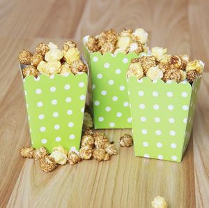 Popcorn alimentaire carton couleur vague point snack sac jetable anniversaire mariage dîner fête fournitures 1000 pièces DHL gratuit