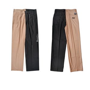 Popping Street Dance – pantalon rayé à jambes larges pour garçon, pantalon ample moyen avec verrouillage par lettre, pantalon de costume Hip Hop pour enfants et adultes