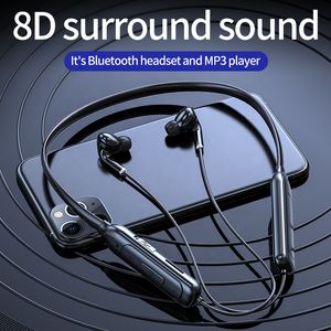 Auriculares deportivos populares para teléfonos móviles Auriculares inalámbricos con banda para el cuello M60 8D HIFI Sonido envolvente Auriculares de larga espera