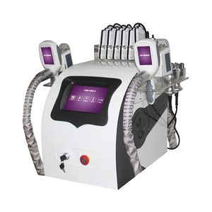 Máquina de adelgazamiento al vacío de criolipólisis popular Congelación de grasa criogénica Cavitación ultrasónica Ultrasonido RF Liposucción Dispositivo de congelación de grasa Láser lipo