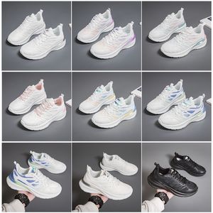 Populaire nouveaux hommes femmes chaussures randonnée course chaussures plates semelle souple mode blanc noir rose bleu confortable sport Z51GAI