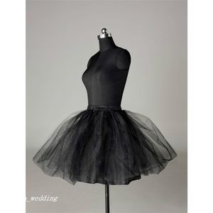 Populaire En Gros Blanc Noir Court Jupons De Haute Qualité Tulle Jupe Tutu Dancewear Robe De Soirée Jupons Jupon Crinoline