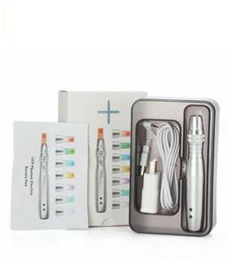 Portable 7 Couleur LED Photon Électrique Microneedle DermaPen Dr Pen Soins De La Peau Thérapie De Beauté Anti-âge Rides Acné