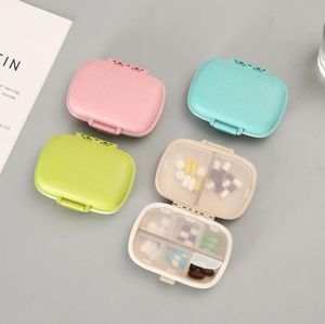 Portable 8 Grids 7 Day Mini Weekly Tablet Pill Medicine Box Holder Organizador de almacenamiento Contenedor Case Pill Splitters Travel Pills Boxs