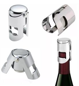 Herramientas de barra portátiles Tapón de botella de vino de champán Sellador de acero inoxidable Sellado al vacío con sello hermético de silicona pura Profession5786684