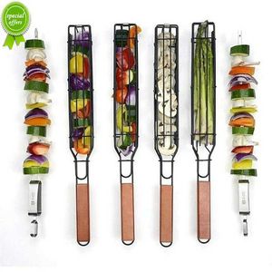 Barbecue Portable Griller Panier En Acier Inoxydable Barbecue Grill Panier Rôtir Poisson Légumes Rencontrer Barbecue Grill Maille Barbecue Outils