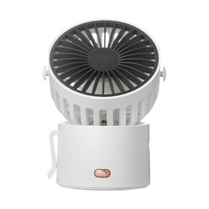 Ventilador de escritorio portátil 3.5W mini portátil montado en el cuello Carga USB 1000mAh adecuado para el viaje escolar en casa