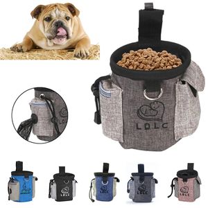 Bolsa portátil para golosinas para perros, bolsa de alimentación para entrenamiento al aire libre, bolsas de cintura para entrenamiento de mascotas de gran capacidad, suministros para perros