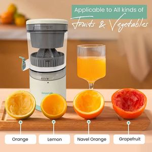 Portable Electric Juicer Multifunction USB Charging Kitchen Automatic Fresh Squeezer Fruit Juicer Household Orange Lemon Blender