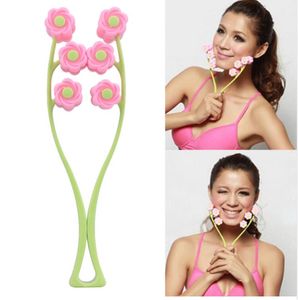 Portable Facial Massager Roller Flower Shape Elastic Anti Wrinkle Face-Lift Slimming Face Face Shaper Relaxation Beauty Tools