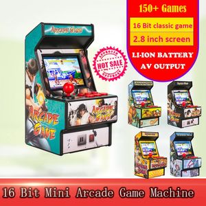Reproductores de juegos portátiles Mini juego de video arcade portátil de 2,8 pulgadas y 16 bits Consola portátil incorporada 150 juegos retro clásicos para SEGA 231122