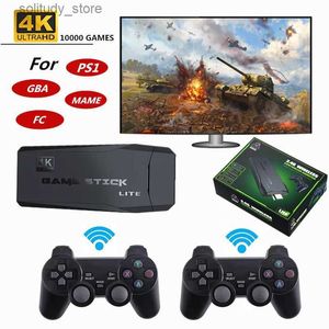 Joueurs de jeux portables Vidéo haute définition 4K avec console rétro classique 620/818/10000 intégrée contrôleur sans fil sortie AV/HD mini boîte de jeu Q240326