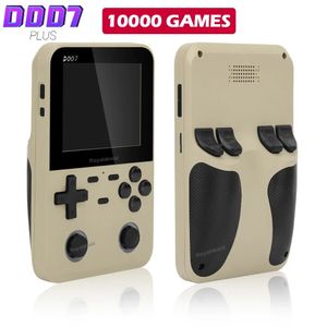 Reproductores de juegos portátiles D007 Plus Pantalla IPS de 35 pulgadas Consola de juegos portátil Sistema Android 10000 Dispositivos retro de juegos Video portátil 231121