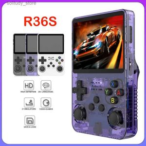 Players de jeu portable R36S Console de jeu vidéo à la main cool Open-source linux système 3,5 pouces I écran R35S Pro Pocket Pocket Video lecteur cadeau Q240326
