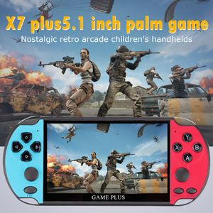 Lecteurs de jeux portables X7 Plus Console de jeu vidéo portable rétro 8 Go Musique pour enfants Lecteur de films MP5 HD 230718