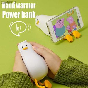 Portable Hand Warmer Power Bank Chargeur de batterie auxiliaire de rechange externe mignon pour iPhone 12 14 13 Samsung S22 Ultra Xiaomi 12S L230712