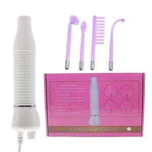 Máquina portátil de electroterapia facial de alta frecuencia, eliminador de acné, luz púrpura, dispositivo de belleza para el cuidado de la piel, masajeador facial para el cabello