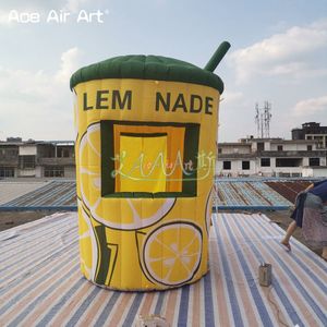 Kiosque gonflable portatif de cabine de kiosque de limonade Stand gonflable de boissons pour la promotion de boissons au citron