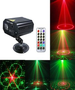 Proyector láser LED portátil luces de escenario lámpara de luz con efecto activado por sonido automático para discoteca DJ KTV fiesta en casa Navidad22693395726115