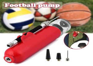 Pumpe à air du manuel de vélo portable Pumple à air Twoway Mini Pump Basketball Football Poupable Tube avec buse à air français américain 3234003