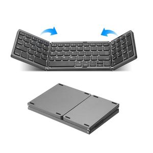 Mini teclado portátil plegable con Bluetooth, teclado plegable inalámbrico para iOS, Android, Windows, ipad, tableta con teclado numérico