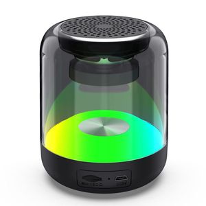 Portable Mini haut-parleur sans fil Bluetooth USB stéréo son boîte à musique Transparent mode batterie plastique Enceinte Bluetooth ABS