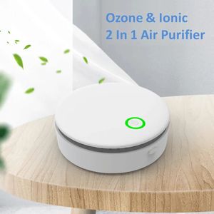 Purificateur d'air ionique à l'ozone Portable 2 en 1, élimine les odeurs pour la maison, la voiture, le réfrigérateur, l'armoire à chaussures, la chambre des animaux domestiques, sac de chasse 240308