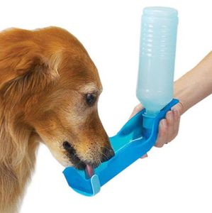 Tazón de agua portátil para mascotas, perros y gatos, para viajes al aire libre, botella para senderismo, Camping, alimentador, botellas para beber, vasos, fuente colorida