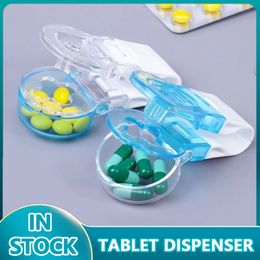 Comprimés de preneurs de pilules portables Blister Pack Opender Mini Cas de stockage de distributeur de pilules sans contact facile à retirer du colis