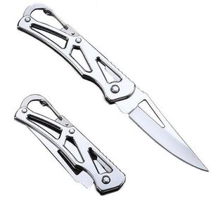 Promoción portátil, cuchillo de bolsillo plegable, Mini cuchillo de Camping de acero inoxidable, cuchillo con llavero EDC, cuchillos de regalo baratos