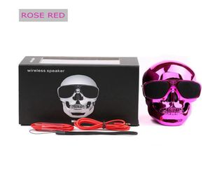 Skull Bluetooth en haut-parleurs Skull Ghost Ghost Wireless Stéréo Subwoofer Mega Bass 3D Stéréo Stéréo sans manche O Joueur mini-haut-parleur Nouveau Hot447559