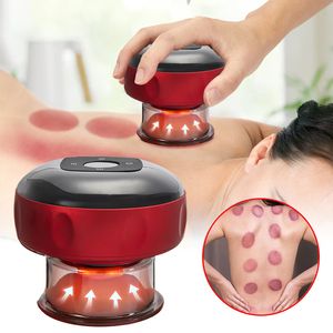 Portable Slim Equipment Electric Vacuum Cupping Therapy Massager for Body AntiCellulite Red Light Heating Vibrati Guasha Scraping Fat Burning Slimming 221203