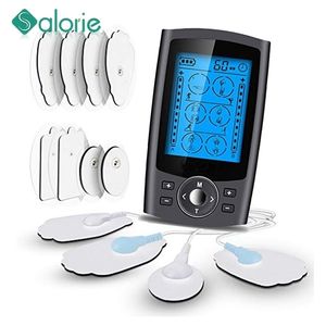 Portable Slim Equipment Tens Unit 24 Modes 20 Intensité Masseur de stimulation électrique Thérapie EMS musculaire Soulagement de la douleur Écran LCD léger et réglable 221104