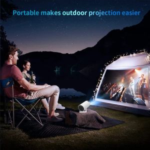 Projecteur intelligent portable HY300 Pro WiFi6 200ANSI Android 11.0 4k 130 