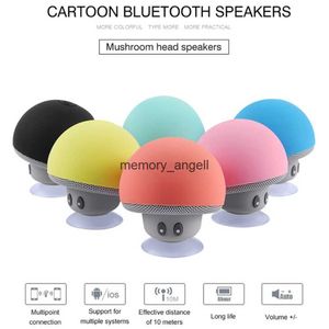 Haut-parleurs portables Haut-parleur Bluetooth de bande dessinée Portable extérieur stéréo Subwoofer Mini petit champignon haut-parleur sans fil étanche ventouse support de téléphone HKD230905