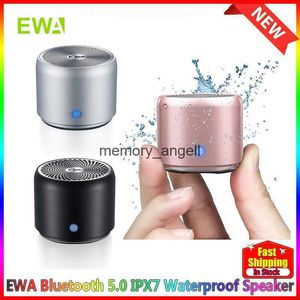 Haut-parleurs portables EWA A106 Pro Mini haut-parleur Bluetooth avec radiateur de basse personnalisé IPX7 Haut-parleurs super portables étanches Étui de voyage emballé HKD230904