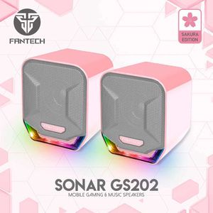 Haut-parleurs portables FantEch Sonar GS202 ROSE ROSE ENFIELLE ENFAIRS 35 mm Plux Stéréo Câble Câble haut