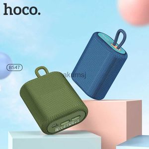 Portable Speakers Hoco Portable Mini Bluetooth 5.0 Speaker Outdoor Ture Wireless 3D Stereo Music Audio Sound Box Support FM/TF HiFi Loud Speakers YQ240106