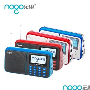 Haut-parleurs portables Nogo R909 Haut-parleur Voyager MP3 Support USB / TF Lecteur de carte FM Radio LCD Calendrier et réveil Drop Drop Deliv Dhxfu