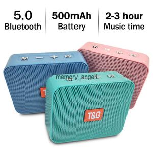 Haut-parleurs portables TG166 Mini Portable Bluetooth 5.0 haut-parleur extérieur étanche sans fil colonne caisson de basses Support USB TF carte Microphone mains libres HKD230904