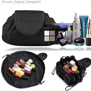 Viajes portátiles Bolsa cosmética perezosa Organizador plegable para mujeres Codo Cross Body Cosmetic Beauty Beauty Beauty e Higiene Kit Almacenamiento Z230815