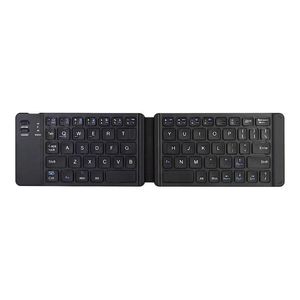 Mini teclado plegable ultradelgado portátil con Bluetooth 3,0, teclado inalámbrico recargable para tableta IOS/Androidd