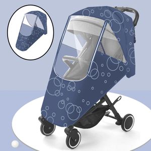 Portable Universal Baby Stroller Waterproof Rain Cover Stroller Accessories Wind Dust Shield Zipper Open for Pushchairs Raincoat 240129
