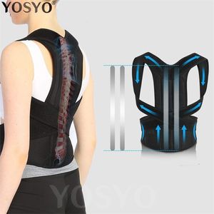 Posture Corrector for Men and Women Back Posture Brace Clavicle Support Stop Slouching and Hunching Adjustable Back Trainer 220812