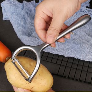 Pommes de terre en alliage de zinc fruit légumes éplucheur outils de cuisine pomme blanc nickel plaqué ergonomique sans glissement lame tranchante poignée confortable zesters durables jy0377