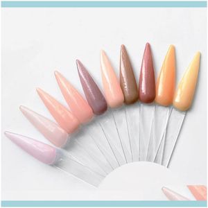 Poudres Liquides Salon Santé Beauté10 Bouteilles/Set Couleur Nude Nail Art Différentes 10 Couleurs 10G Dip Builder Polymère Poudre Acrylique Drop Deli