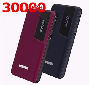 Banque d'alimentation 30000mAh Portable External Battery Pack Téléphone Chargeur Largecapacité Double USB pour Xiaomi Samsung iPhone Powerbank5018025