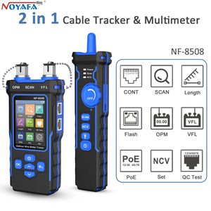 Power Meters NF-8508 Network Cable Tester LAN Optical Power Meter Tester LCD Display Measure Length Wiremap Tester Cable Tracker
