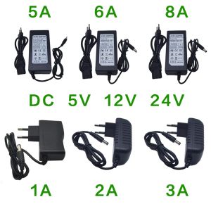 Adaptateur d'alimentation DC 5V 12V 24V 1A 2A 3A 5A 6A 8A Charger universel pour hoverboard, voiture de jouets, lumières de photographie, LED AC 220V